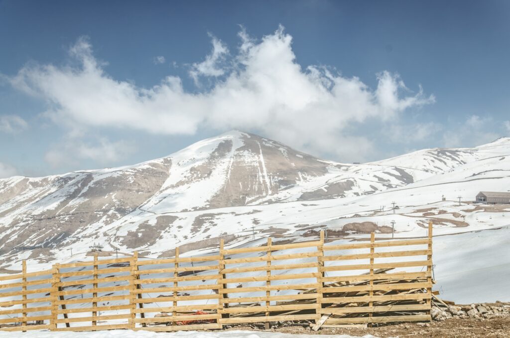Snowy hills of Valle Nevado, Chile