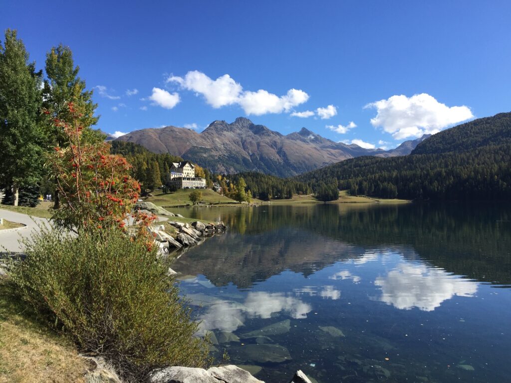 St Moritz lake in Switzerland